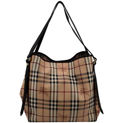 burberry small haymarket check canterbury tote bag|Burberry checked canvas tote bag.